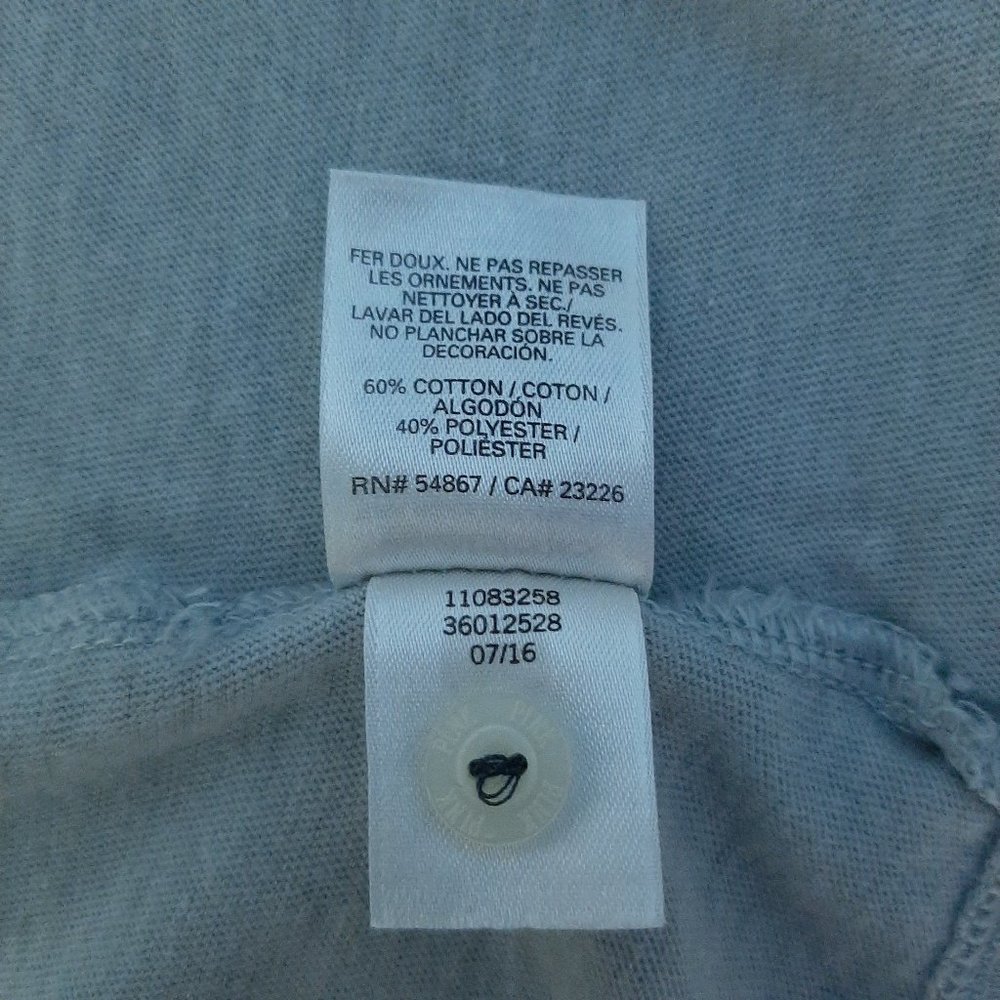 PINK by Victoria Secret Sleep Shirt Colorblock Gray White Small - Picture 8 of 10